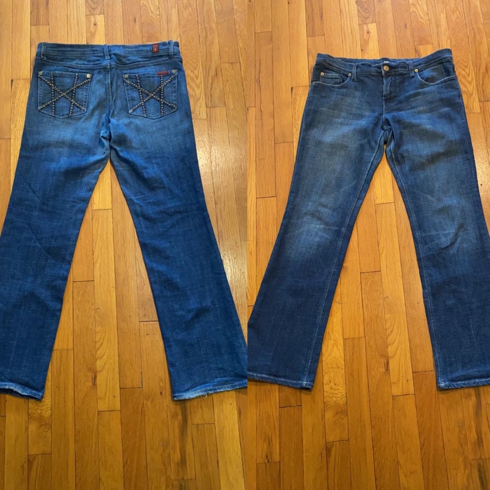 Trendy stud 7 For All Man Kind 👖 denim jeans - Picture 3 of 7